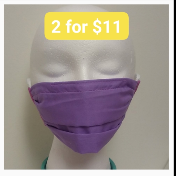 Hand Crafted Other - 💜 2 for $11 | Handmade Face Masks| Reusable
